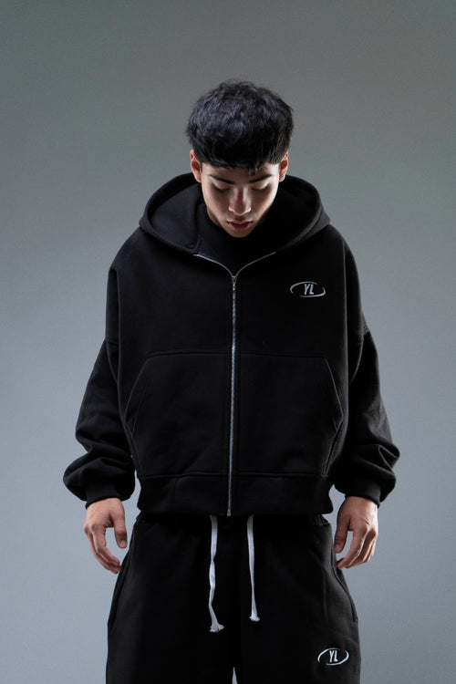 ZIP HOODIE NEGRO